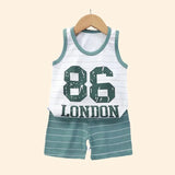Kids' Cotton Summer Vest & Shorts Set