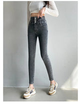 Women's High Waist Stretch Jeans – Slim Denim Pants