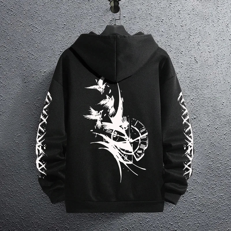 Men’s Classic Black Pullover Hoodie