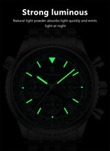 POEDAGAR Men's Luxury Chronograph Wristwatch