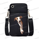 New Mobile Phone Bag Funny Anime Dog Print Shoulder Messenger Bag Women Men Coin Purse Handbag Animal Lover Small Crossbody Bag