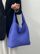 Shoulder bag Woven Bag for Women Europe and the United States popular PU leather soft fabric women underarm bag