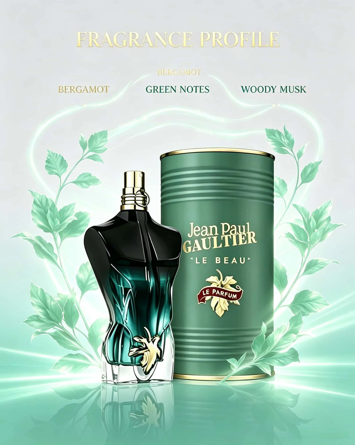 Jean Paul Gaultier Le Beau Le Parfum Unisex Perfume Fragrance 4.2 oz 125ml Eau De Parfum Male Spray 125ml Original Perfumes Lasting Charm Oriental Pheromones Perfume for Women Makeup