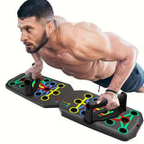 Portable Push-Up Board Set with Handles – Full Body Trainer