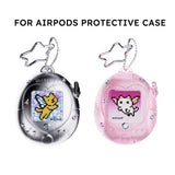 Tamagotchi Style AirPods Case – Silicone with Cartoon Lanyard