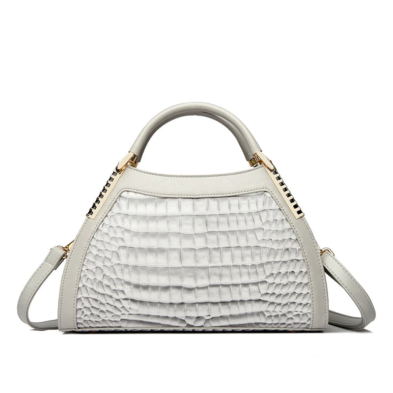 Alligator Patent Leather Shoulder Crossbody Hand Bags for Women Brand Luxury Handbags Women Bags Designer Hobos Two Layers Sac