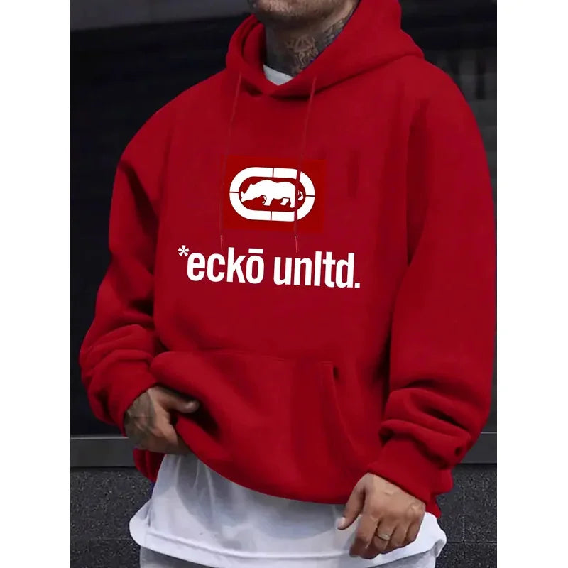 Men's Graphic Fleece Pullover Hoodie