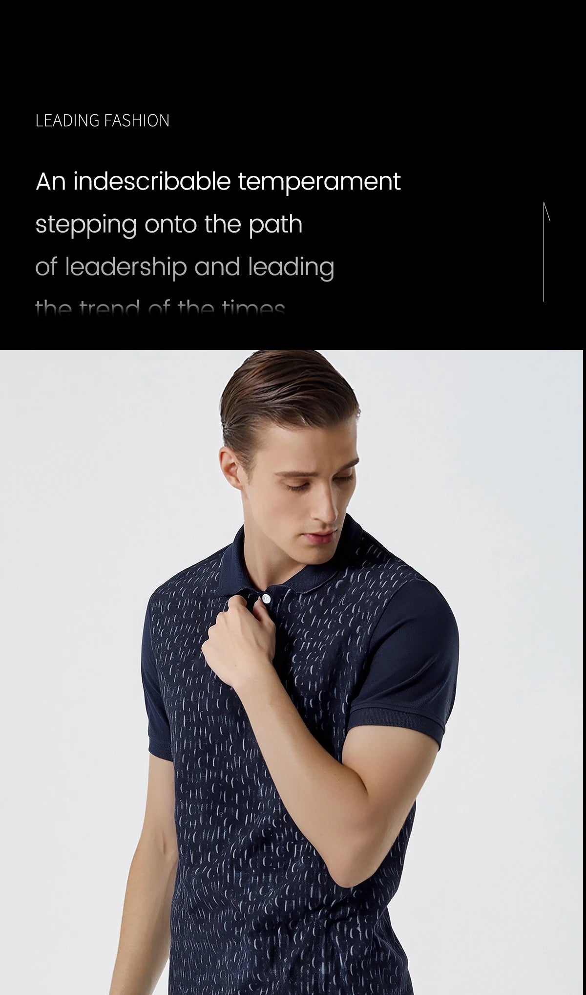 Men's Cotton Polo Shirt – Short Sleeve Patchwork Tee