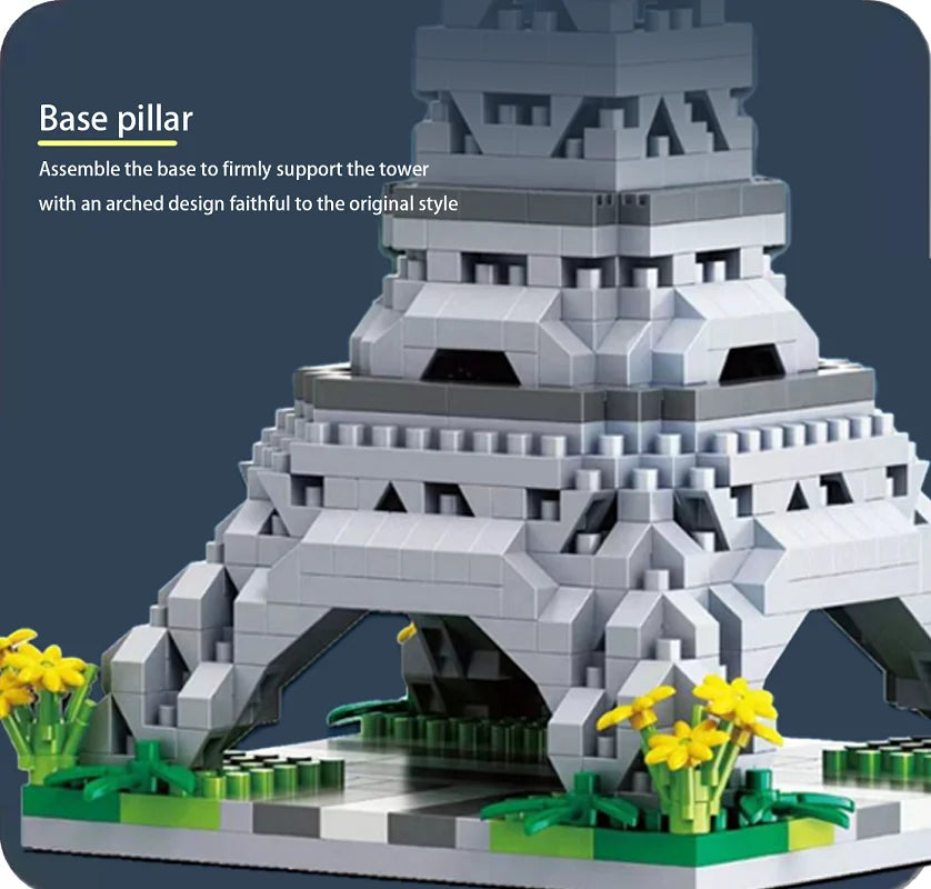 Building Blocks Model City Building Tower DIY Assembly Puzzle Creative Micro Brick Decoration Ornaments Children Toys Adult Gift