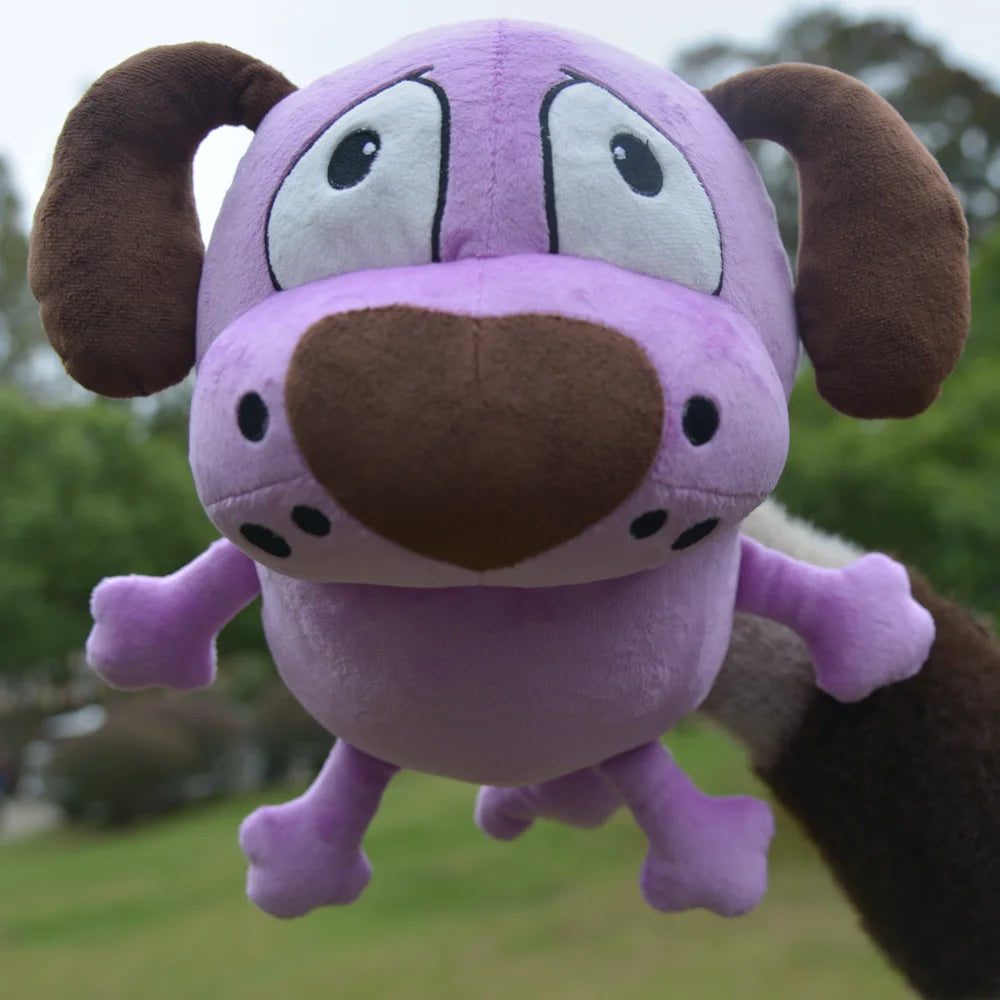 Purple Kawaii Dog Plush Toy – Fluffy Stuffed Animal Doll
