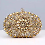 2024 Diamond Women Luxury Clutch Evening Bag Wedding Crystal Ladies Cell Phone Pocket Purse Female Wallet for Party Quality Gift