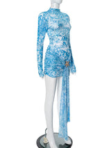 Azure Tide Starfish Mesh Cover-Up