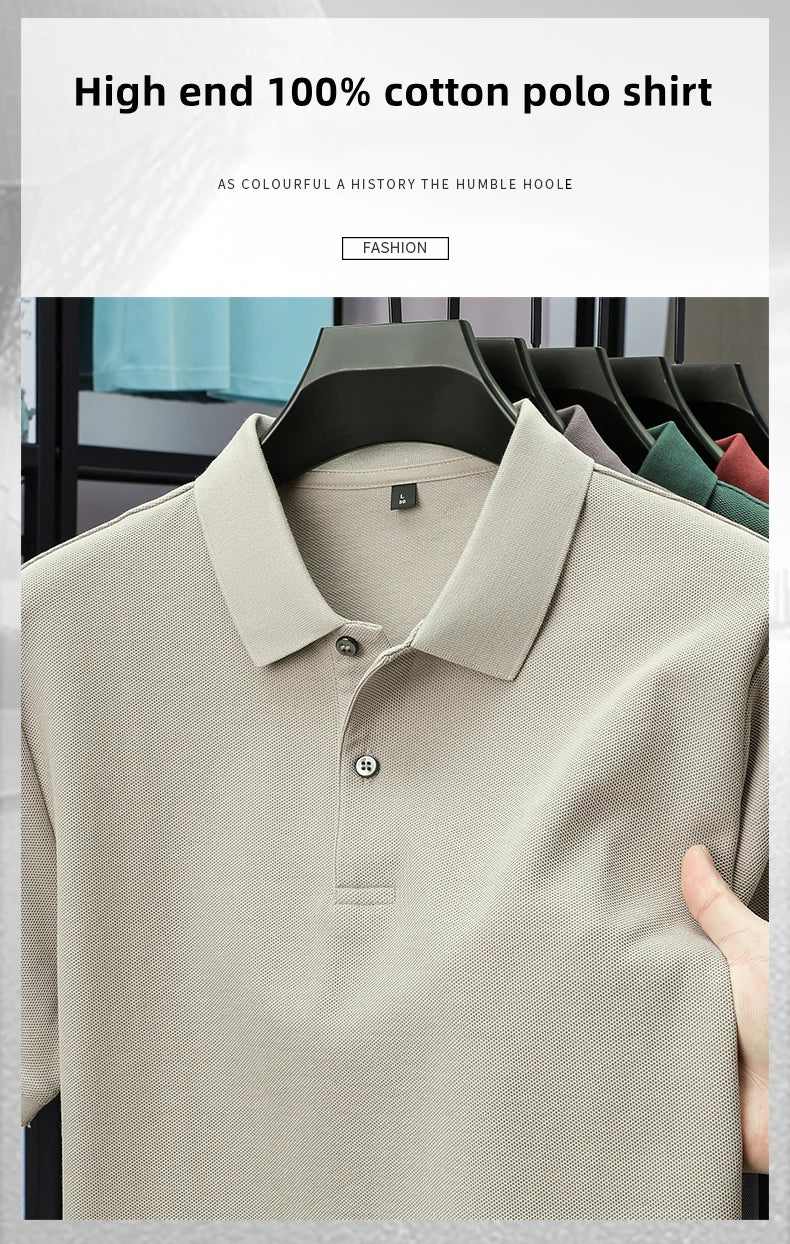Premium 100% Cotton Polo Shirt for Men | Smart Casual