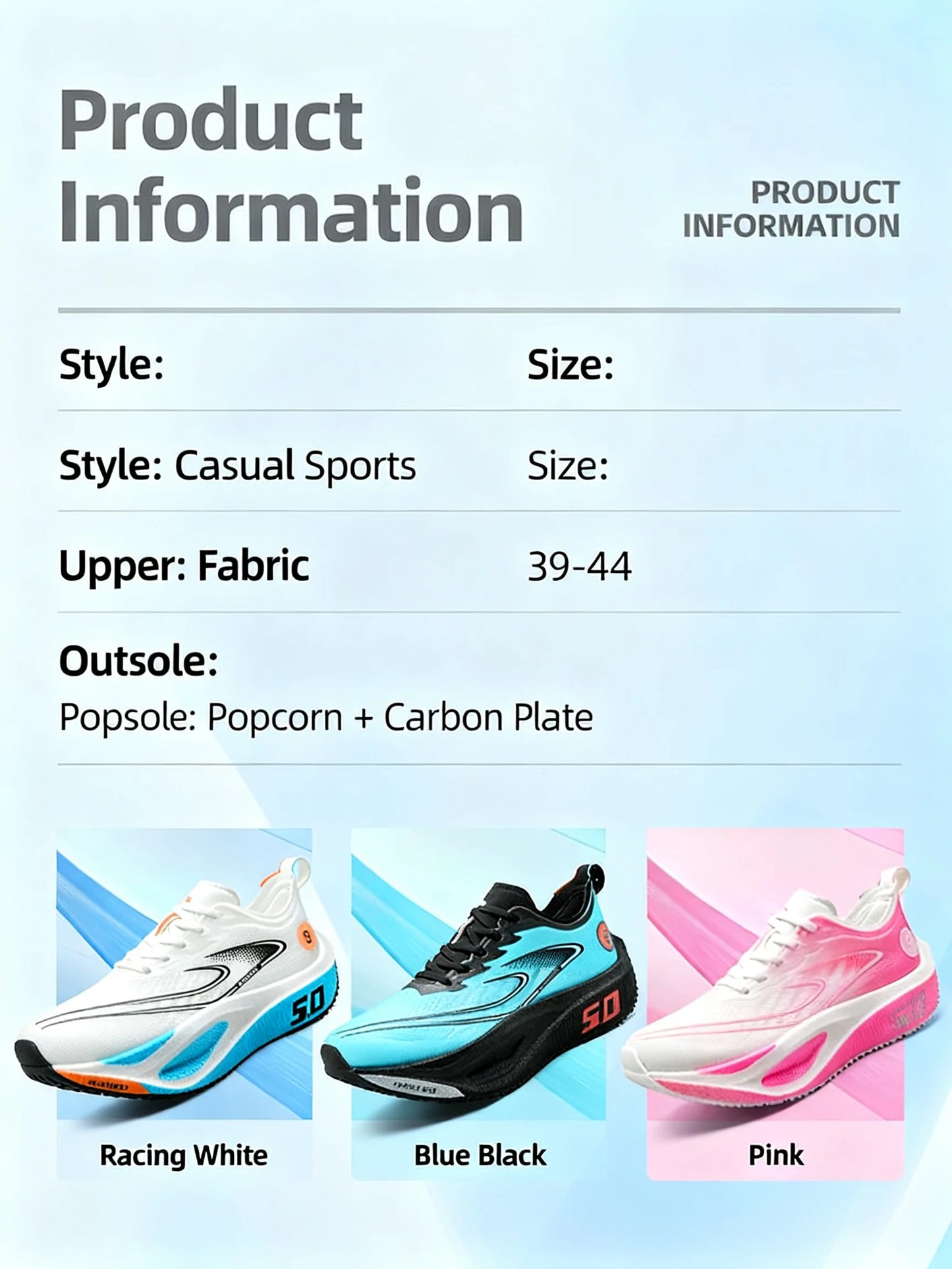 Carbon Fiber Marathon Racing Shoes