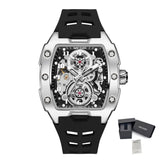 Luxury Automatic Skeleton Watch – Waterproof Silicone Sport Wristwatch