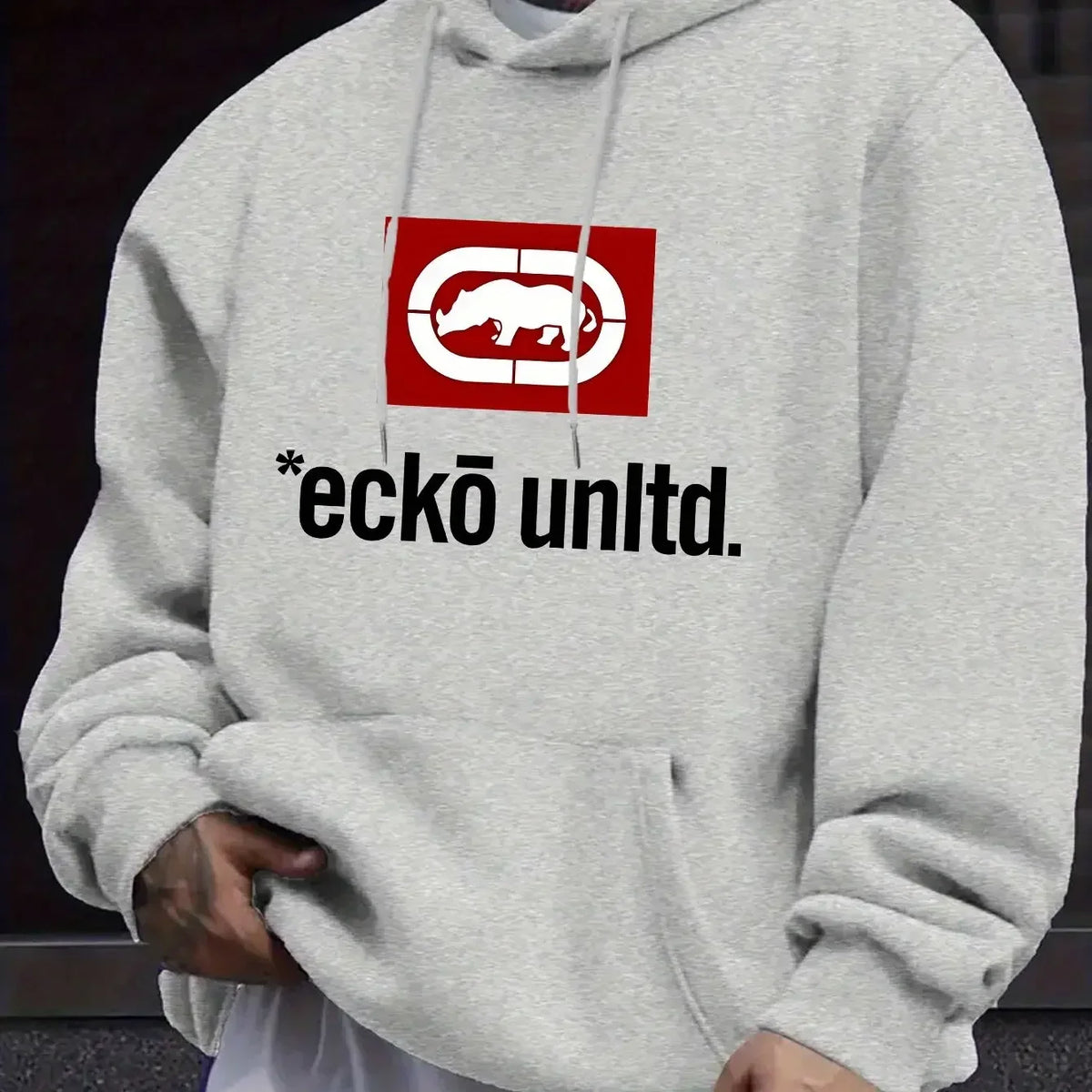 Men's Graphic Fleece Pullover Hoodie