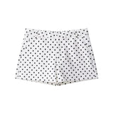 Fashion Polka Dot Shorts Sets For Women 2026 Spring Drawstring Bomber Jacket High Waist Shorts 2 Pieces Set Woman Outfits