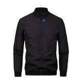 Men's Lightweight Zip-Up Baseball Collar Jacket