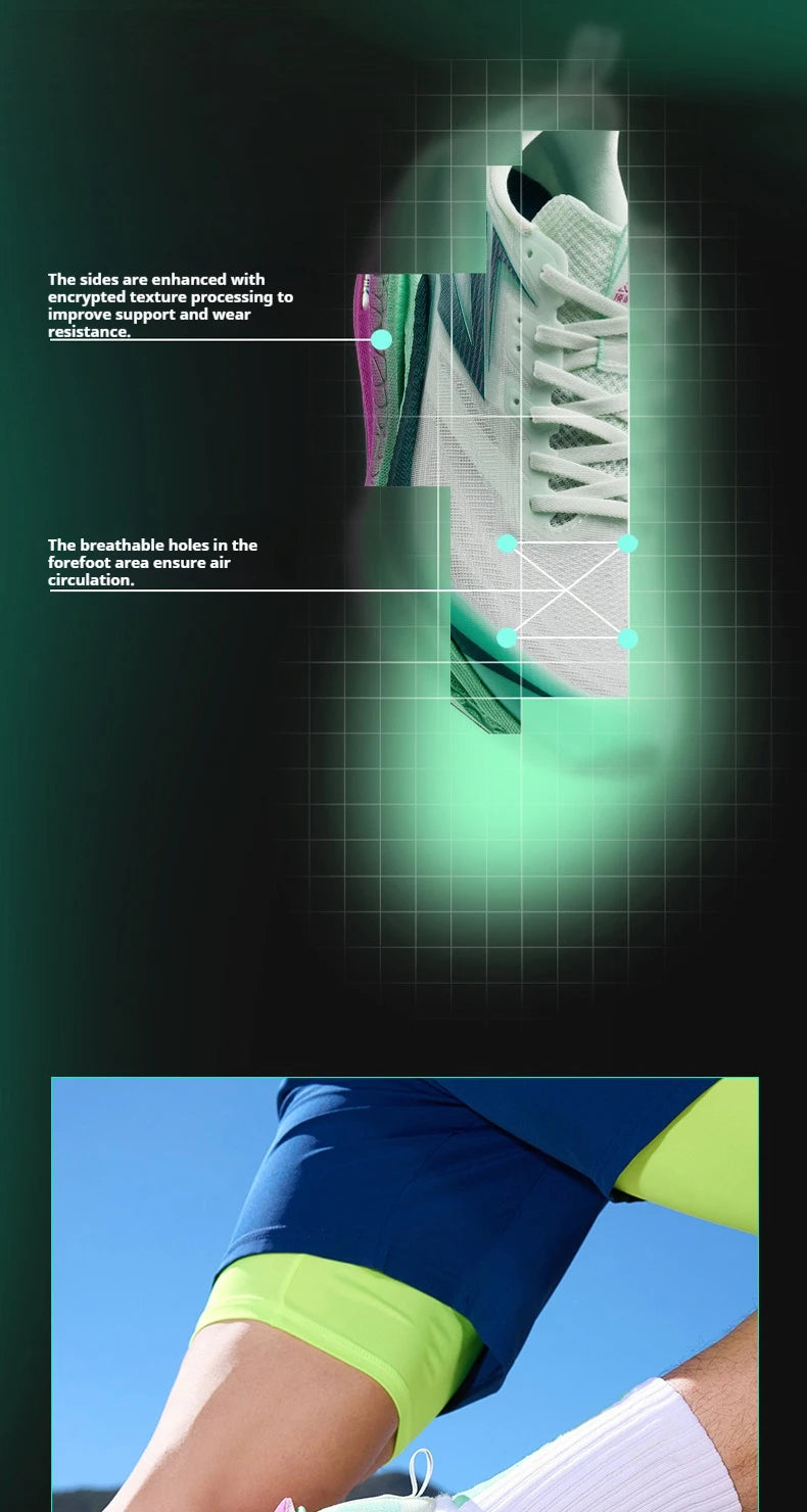 361 Degrees Flame 4 ET Men's Running Shoes Racing Marathon Rebound Breathable Cushioning Male Sneakers 672612223