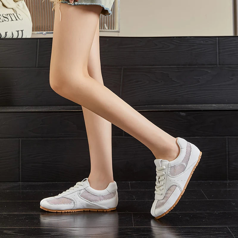 AIYUQI Women's Mesh Flat Sneakers – Elegant Summer Style