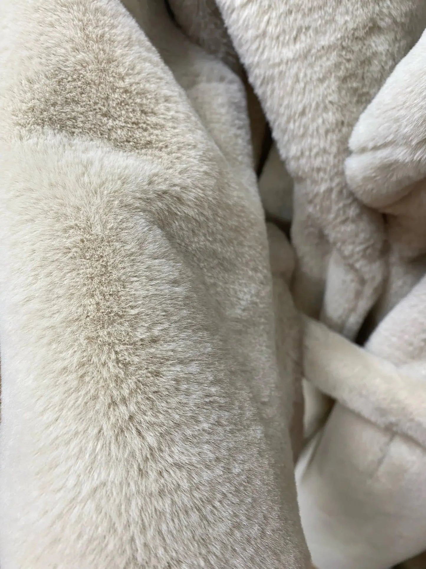 Luxury Faux Rabbit Fur Winter Overcoat