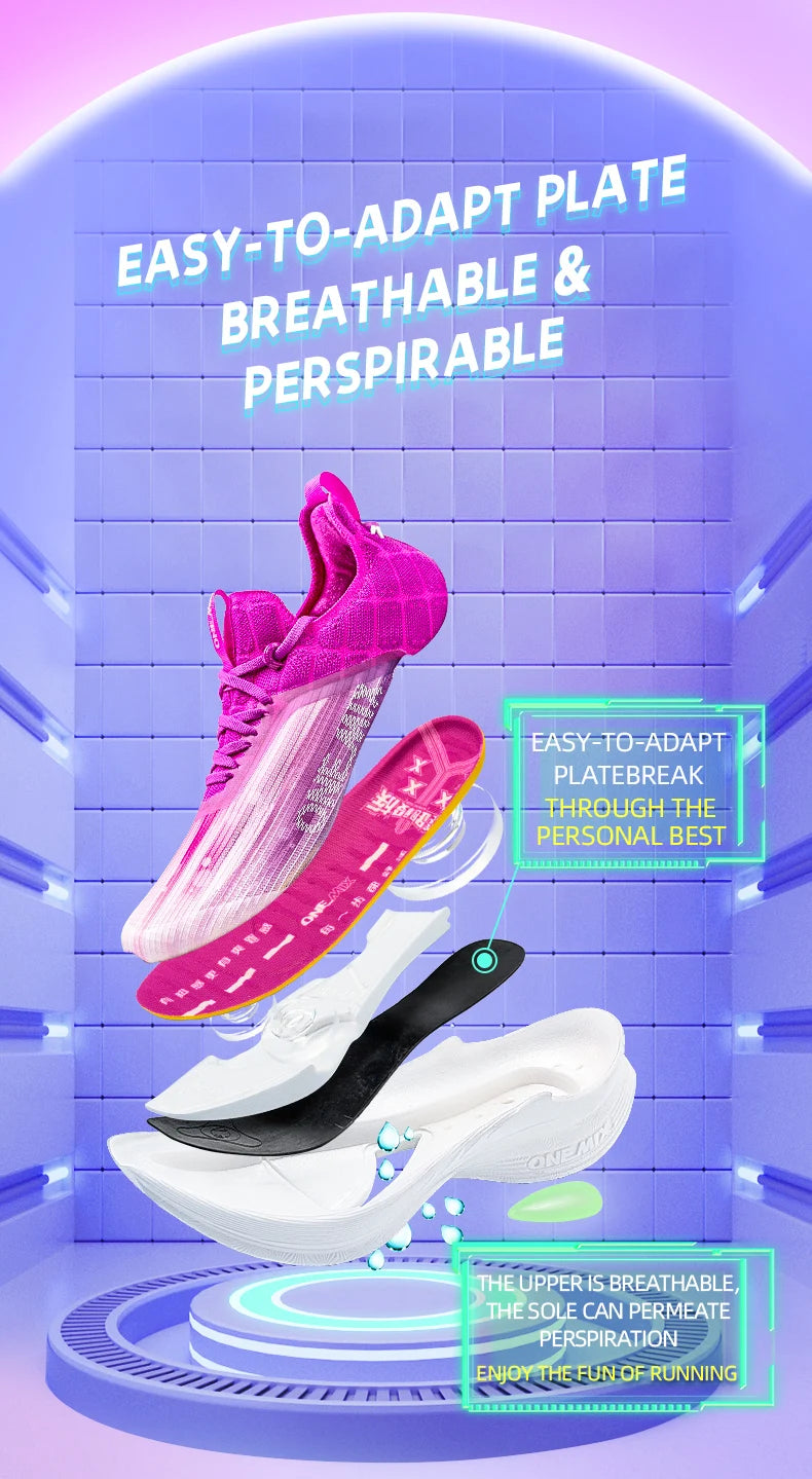 ONEMIX Carbon Plate Marathon Running Racing Shoes Professional Stable Support Shock-relief Ultra-light Rebound Sport Sneakers
