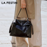 LA FESTIN Original Tote Bags for Women Fashion Designer Bag Popular Shoulder Bag Large Capacity Handbag Office Package Lady Bag