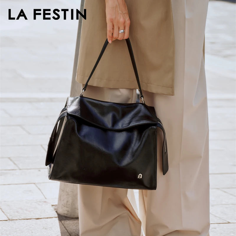 LA FESTIN Original Tote Bags for Women Fashion Designer Bag Popular Shoulder Bag Large Capacity Handbag Office Package Lady Bag