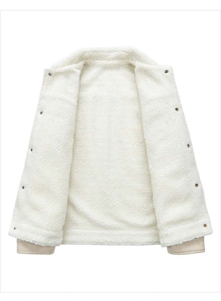 Men's Corduroy Fleece Jacket – Warm Winter Coat