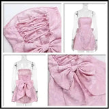 Townlike Women's Elegant Jacquard Backless Mini Dress - USA Made Chic