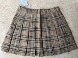 Plaid A-Line Mini Skirt – High Waist, Pocketed
