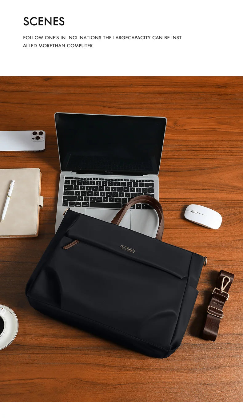 GOLF Women Business Handbag Briefcase Laptop Bag 15 Inch Waterproof Work Office Bag for Ladies Commuter Shoulder Bags Computer