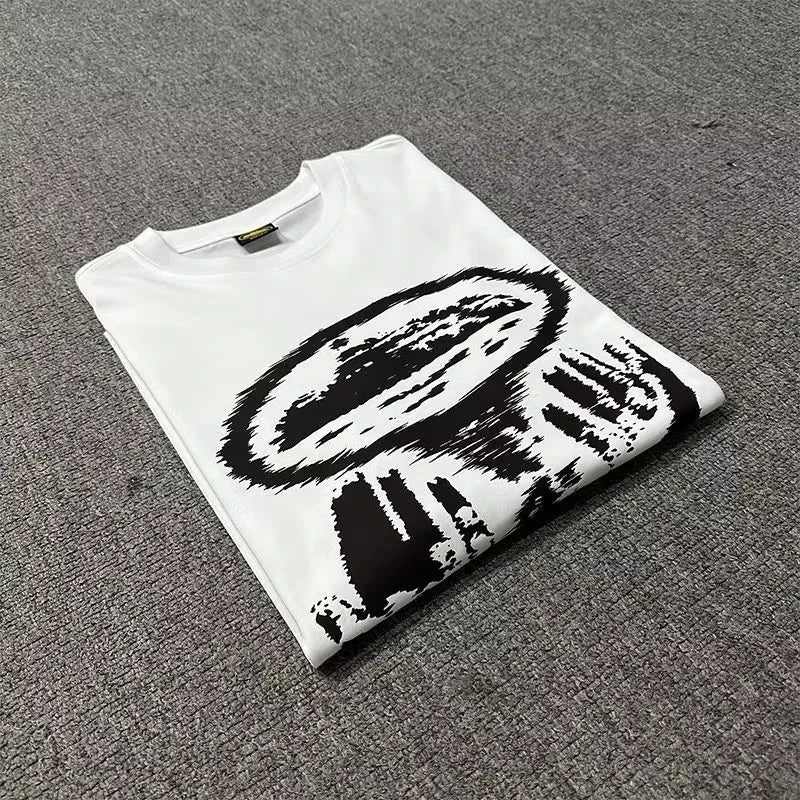 Men's Graphic Print Oversized Tee – Retro Street Style