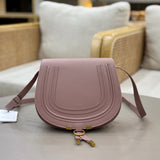Classic Genuine Leather Saddle Crossbody Bag Vintage Fringe Shoulder Purse For Women Classic U-Shape Stitched Handbag