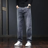 Men's Relaxed Straight-Leg Stretch Jeans | Multi-Color