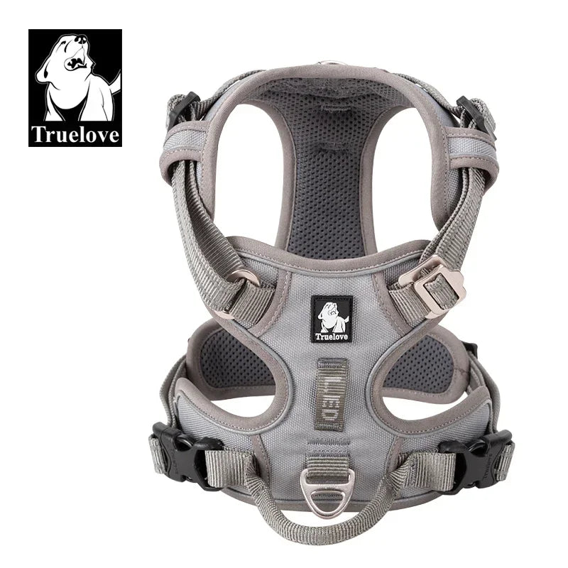 Truelove Dog Harness – Camo Reflective Nylon, All Breeds