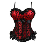 Women's Corset Dress with Straps & Lace | Plus Size Bustier Set