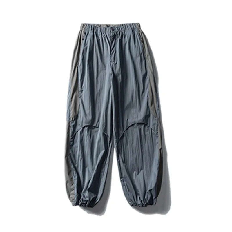 Men's Colorblock Wide-Leg Pants