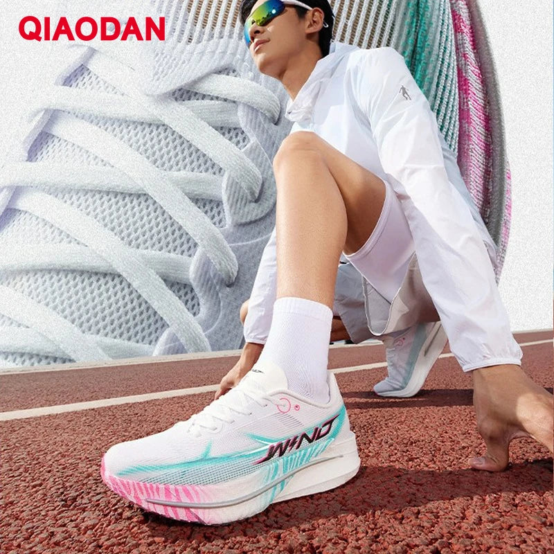 QIAODAN Man Trail Running Shoes 2026 WIND 4 Men's GYM Jogging Sport Shoes Mesh Breathable Athletic Running Sneakers QDB023262298