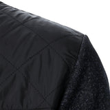 Men's Autumn/Winter Zip-Up Knit Jacket – Striped Check Stand Collar Sweater Coat