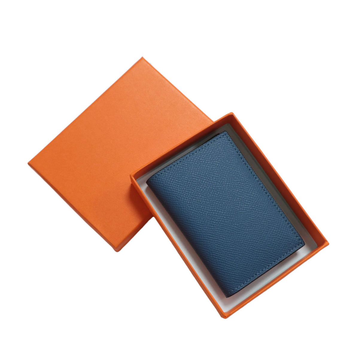 Genuine Leather Credit Card Holder for Women And Men with Free Embossing Personalized High-Quality Protective Bank Card Case