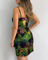 V-Neck Bodycon Mini Dress