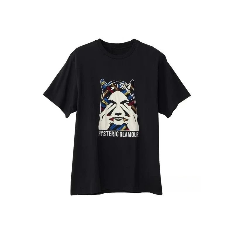 Hysteric Graphic Tee – Unisex Street Style, Summer 2025