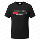 Huge Fart Loading Men's T-shirt Humor Tee Joke Gag Tshirt for Dad Gifts Guys Male Clothes Short Sleeve Tees Funny Graphic Tops