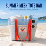 Mesh Beach Tote Bag for Women, Large Capacity Quick Dry Pool Bag, Lightweight Summer Travel Shopping Tote