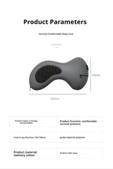 Memory Foam Neck Pillow, Ergonomic U-Shaped Travel Pillow with Washable Cover for Airplane,Car,Office Home-Soft Support