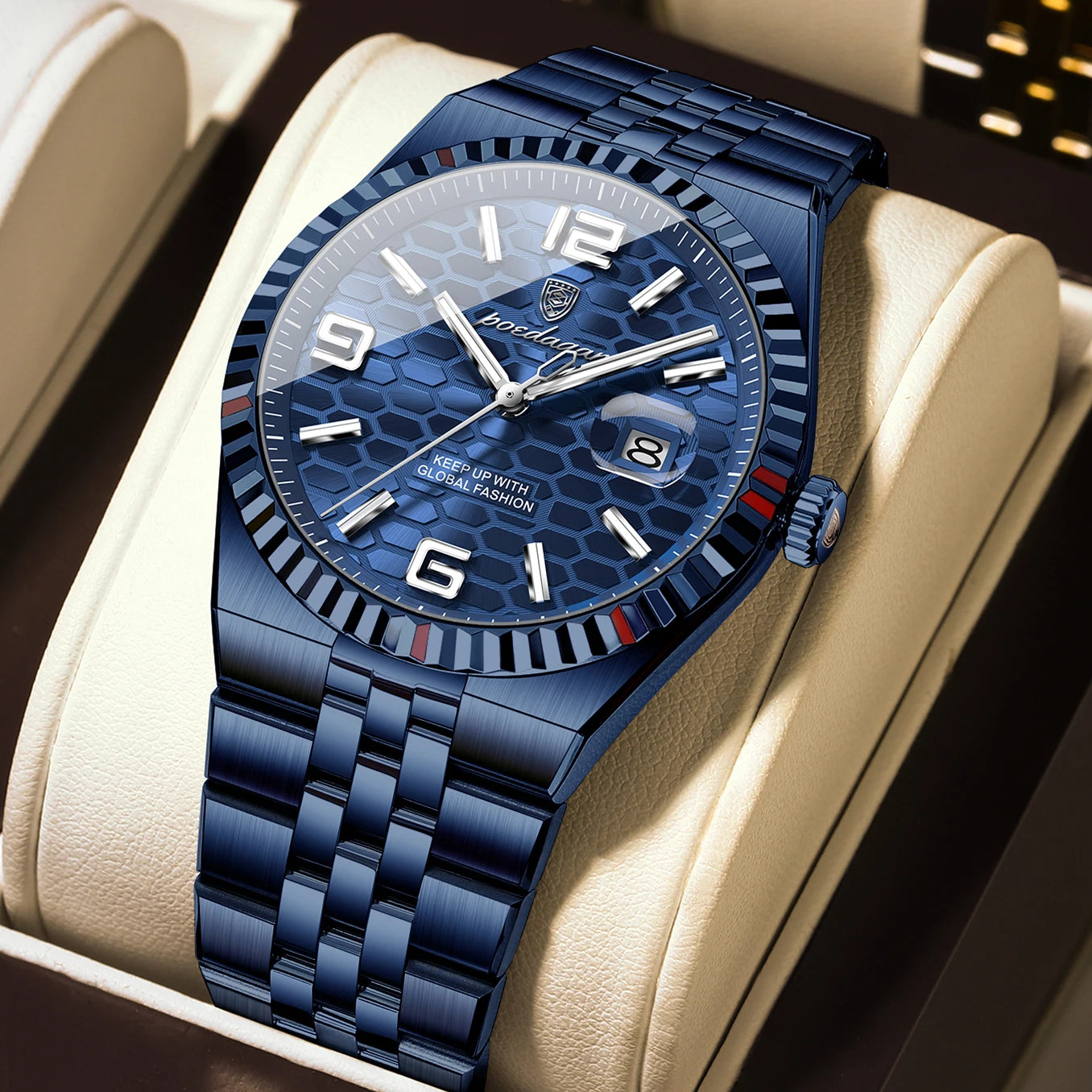 POEDAGAR 839 Men's Luxury Quartz Watch | Luminous & Waterproof
