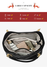 FOXER 2026 New Women's Shoulder Bag Genuine Leather Elegant Female Tote Large Bag Fashion Handbag Commuter Luxury Gift
