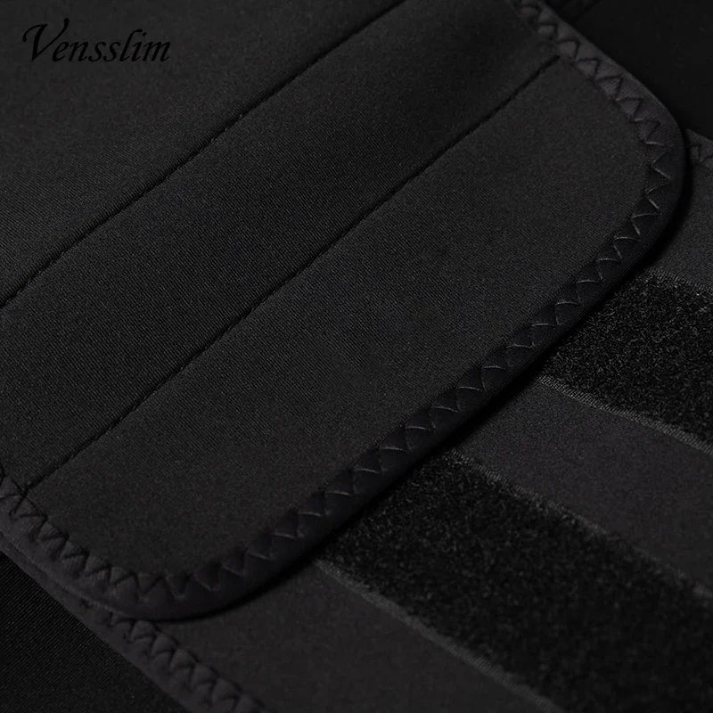 Vensslim Sauna Workout Waist Trainer Trimmer Men Weight Loss Neoprene Body Shaper Sweat Belly Belt with Adjustable Straps Corset