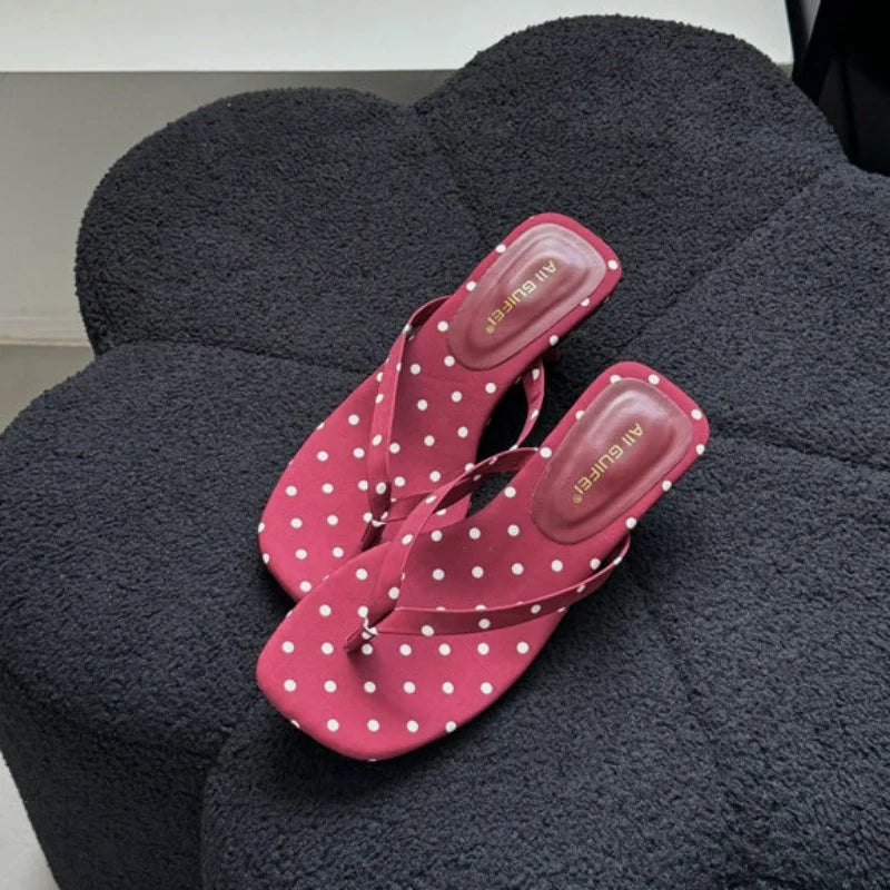 Bailamos 2025 Brand Women Slippers High Heels Sandals Sexy Open Toe Party Wedding Summer Shoes Woman Soft Outdoor Slides Beach F